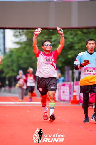 Race photo from Smartfren Run 2024