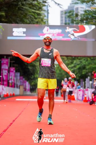 Race photo from Smartfren Run 2024