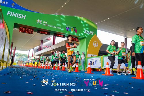 Race photo from BAF LIONS RUN 2024