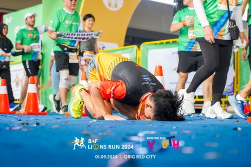Race photo from BAF LIONS RUN 2024