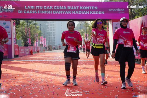 Race photo from Smartfren Run 2025 