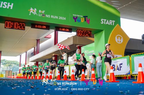 Race photo from BAF LIONS RUN 2024