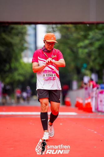 Race photo from Smartfren Run 2024
