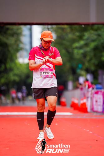 Race photo from Smartfren Run 2024