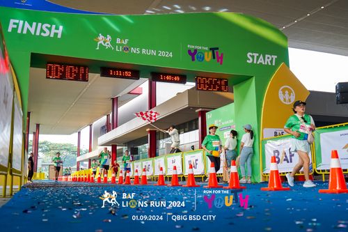 Race photo from BAF LIONS RUN 2024