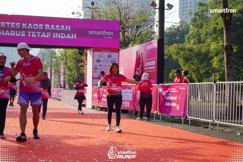 Race photo from Smartfren Run 2025 