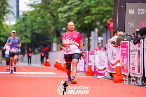 Race photo from Smartfren Run 2024