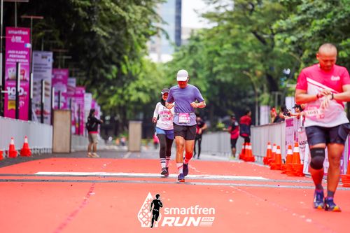 Race photo from Smartfren Run 2024