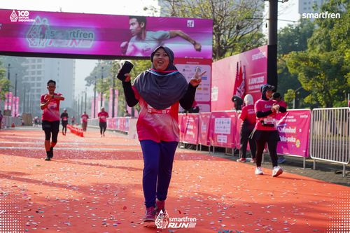 Race photo from Smartfren Run 2025 
