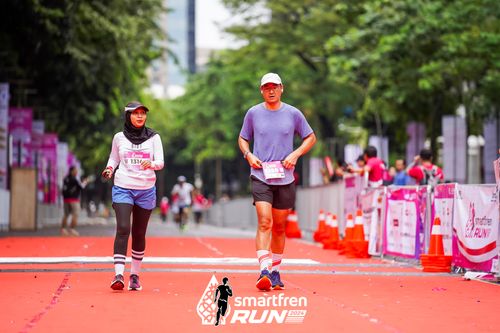 Race photo from Smartfren Run 2024
