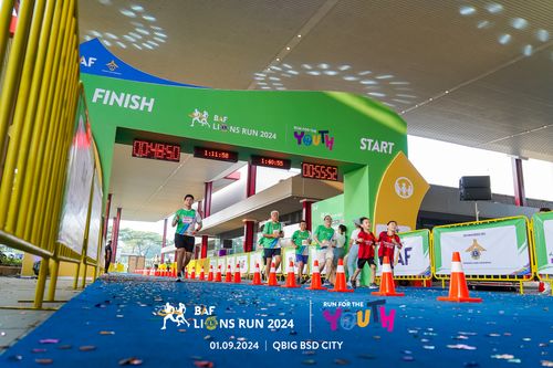 Race photo from BAF LIONS RUN 2024