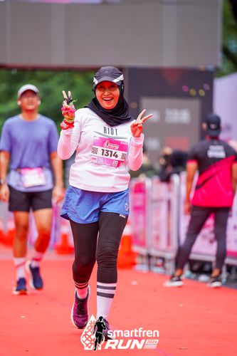 Race photo from Smartfren Run 2024