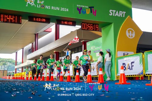 Race photo from BAF LIONS RUN 2024
