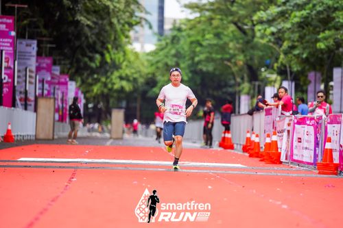 Race photo from Smartfren Run 2024