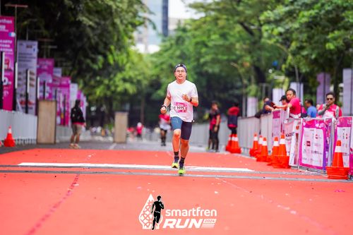 Race photo from Smartfren Run 2024