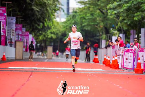 Race photo from Smartfren Run 2024