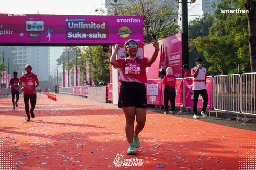 Race photo from Smartfren Run 2025 