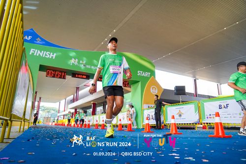 Race photo from BAF LIONS RUN 2024
