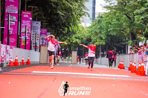 Race photo from Smartfren Run 2024