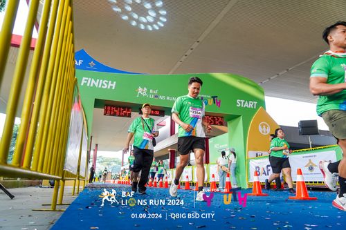 Race photo from BAF LIONS RUN 2024
