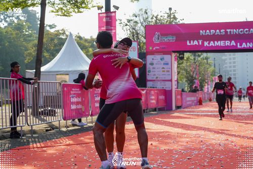 Race photo from Smartfren Run 2025 
