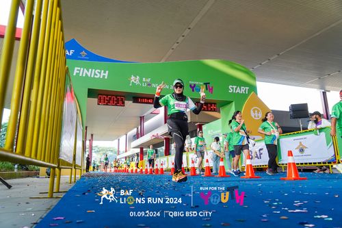 Race photo from BAF LIONS RUN 2024