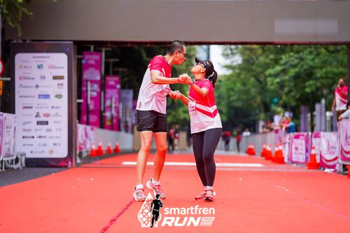 Race photo from Smartfren Run 2024