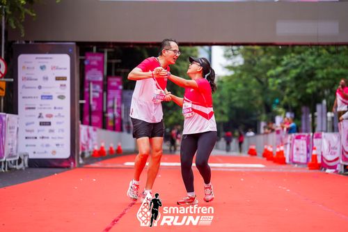 Race photo from Smartfren Run 2024