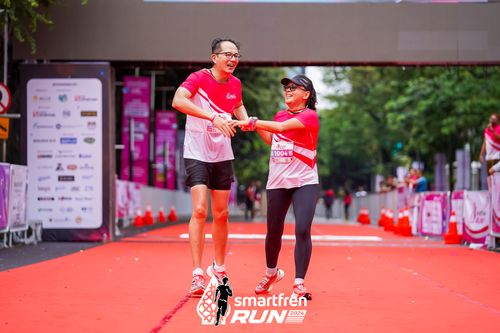 Race photo from Smartfren Run 2024