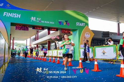 Race photo from BAF LIONS RUN 2024