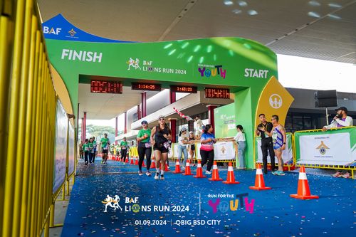 Race photo from BAF LIONS RUN 2024