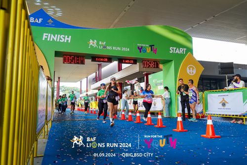 Race photo from BAF LIONS RUN 2024