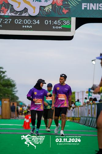 Race photo from Arutmin Borneo Run 2024