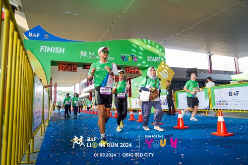 Race photo from BAF LIONS RUN 2024