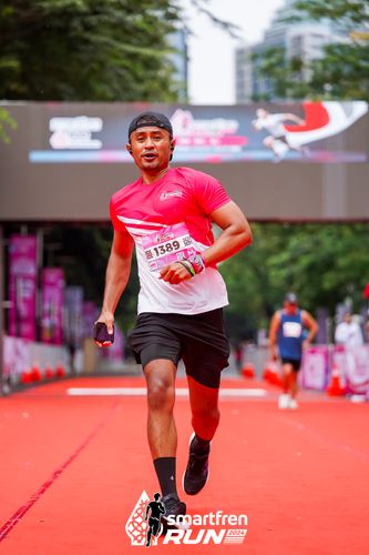 Race photo from Smartfren Run 2024