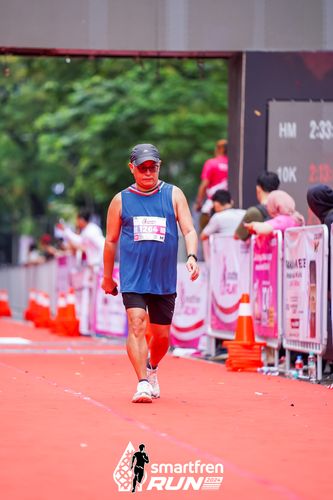 Race photo from Smartfren Run 2024
