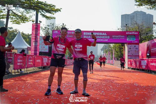 Race photo from Smartfren Run 2025 