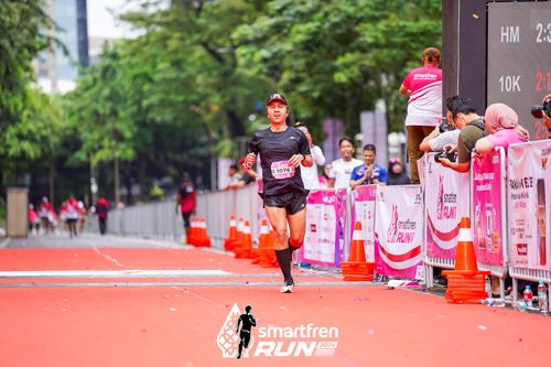 Race photo from Smartfren Run 2024