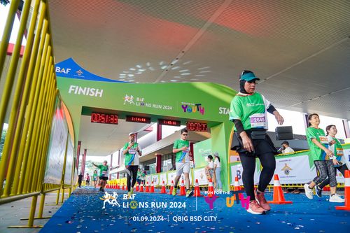 Race photo from BAF LIONS RUN 2024