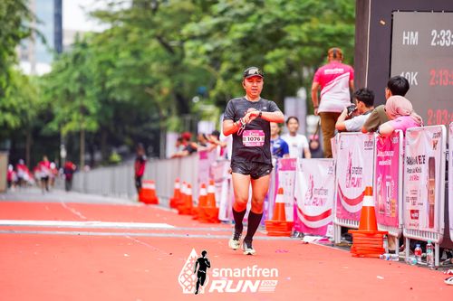 Race photo from Smartfren Run 2024