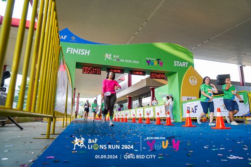 Race photo from BAF LIONS RUN 2024