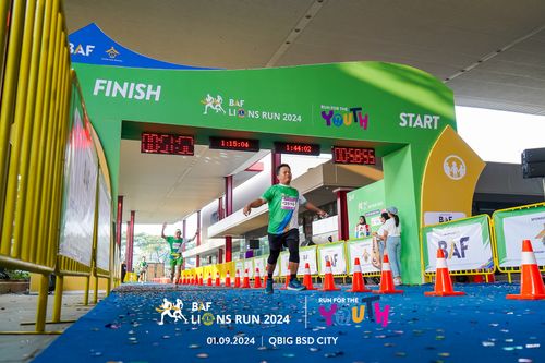 Race photo from BAF LIONS RUN 2024
