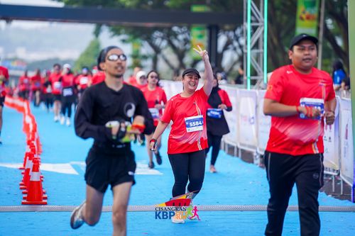 Race photo from CISANGKAN KBP CITY RUN 2025