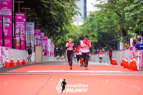 Race photo from Smartfren Run 2024