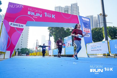 Race photo from Nu Skin Run 10K