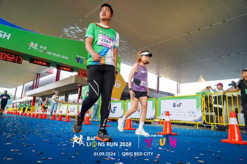 Race photo from BAF LIONS RUN 2024