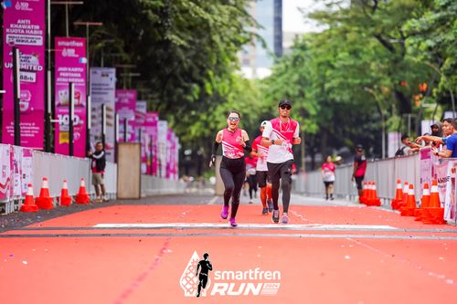 Race photo from Smartfren Run 2024