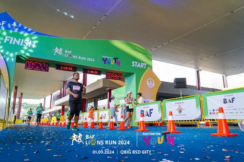 Race photo from BAF LIONS RUN 2024