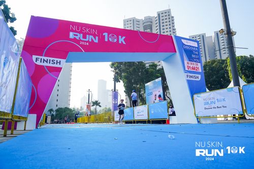 Race photo from Nu Skin Run 10K