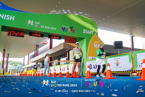 Race photo from BAF LIONS RUN 2024